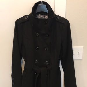 Black Winter Peacoat